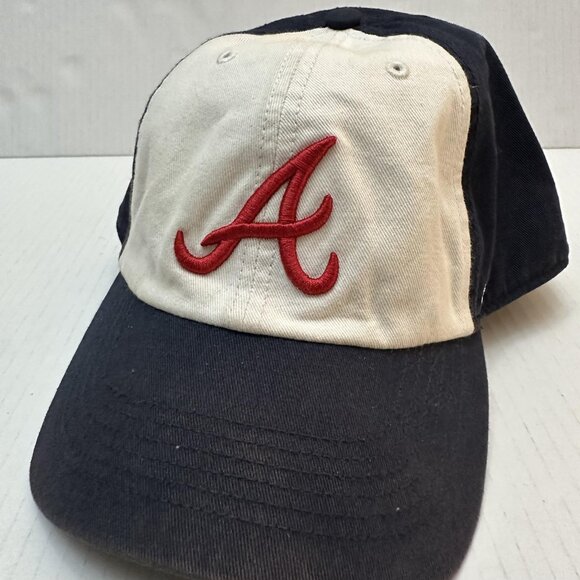 Atlanta Braves Hat Cap Strap Back Mens XX-Large Navy White MLB Baseball Blue 47 - Picture 8 of 15